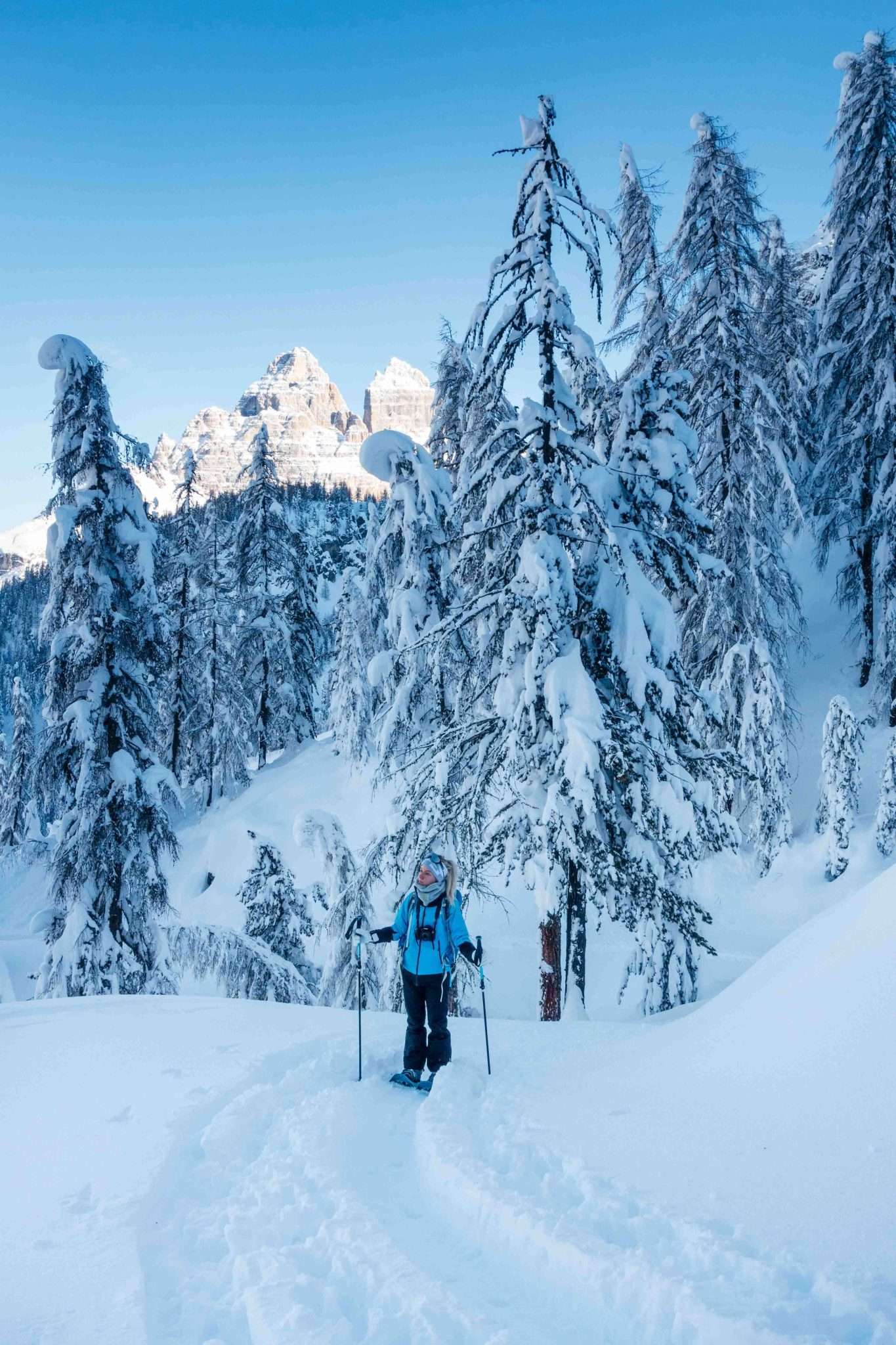 Con le Ciaspole verso Forcella della Neve, Misurina-cortinadampezzo.it