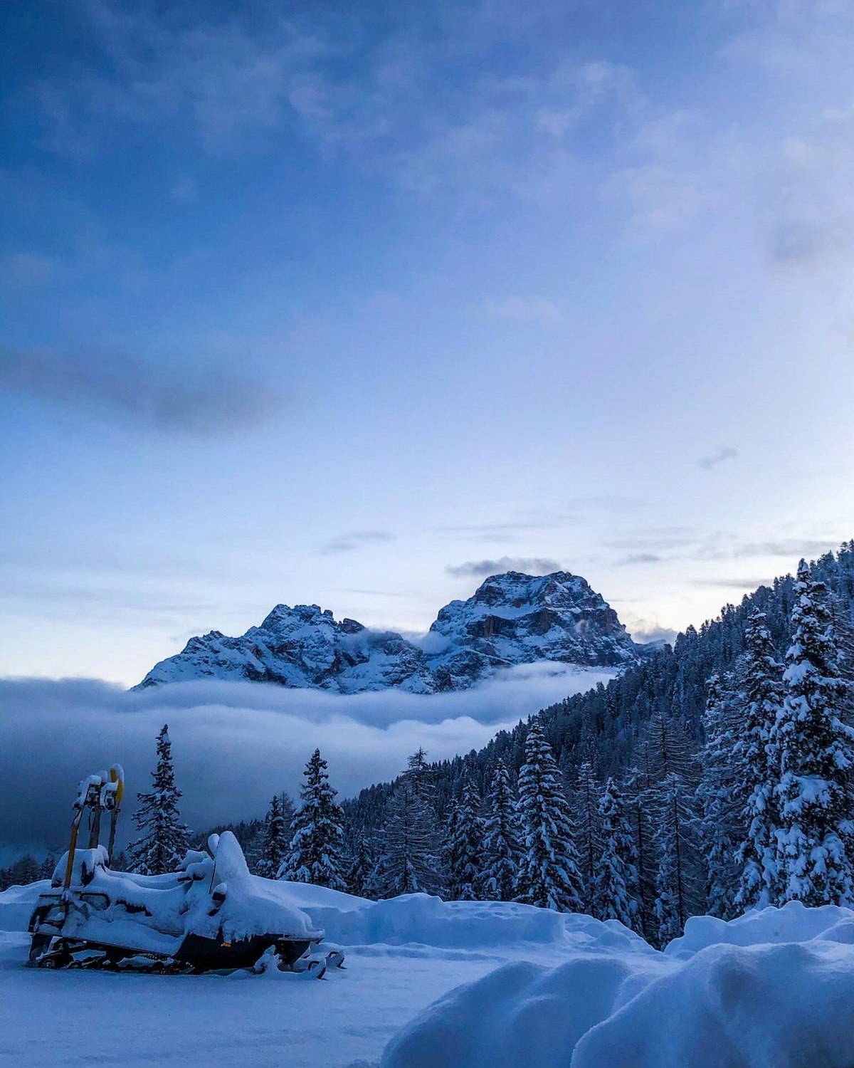 Malga Federa in inverno